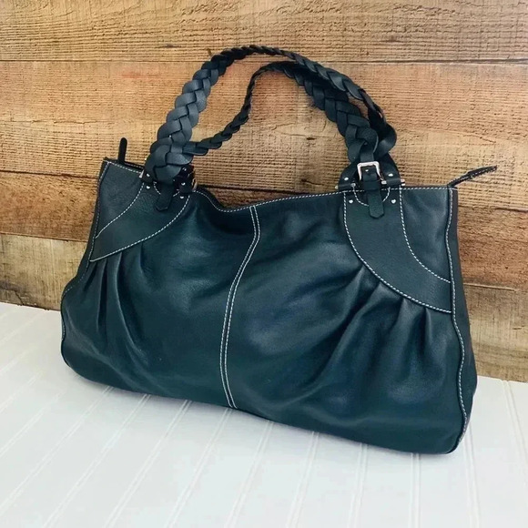 Abro Navy Blue Leather Purse - Picture 2 of 5